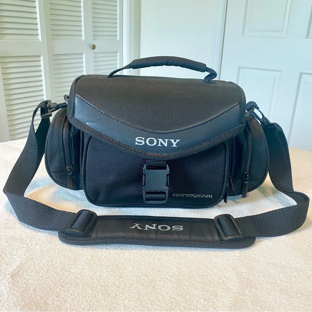 Sony Handycam Silver and Black Camcorder Set
